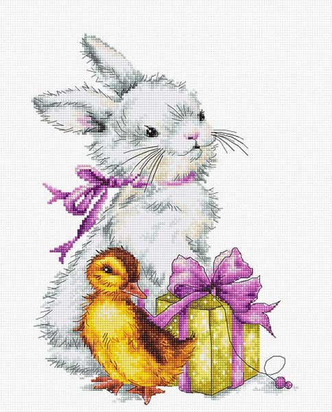 Foto Cross Stitch Kits Luca-S B1127 Easter card