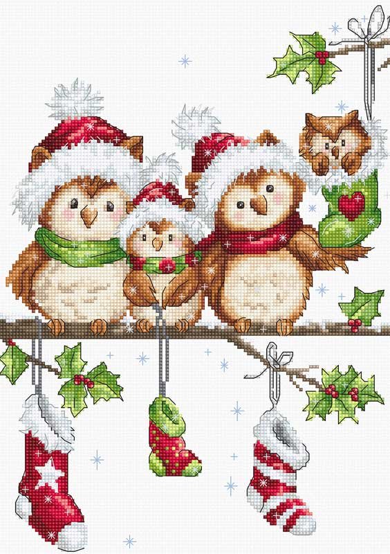 Foto Cross Stitch Kits Luca-S B1186 Owls