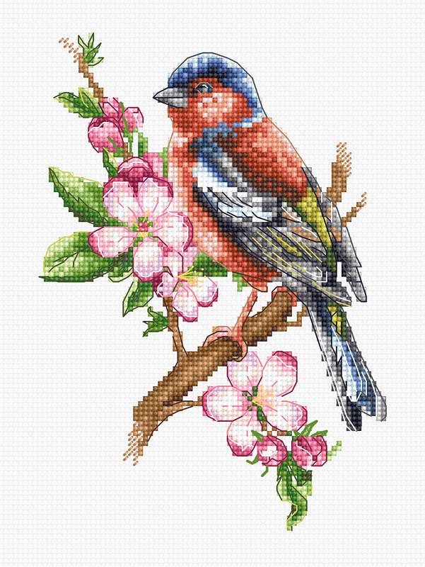 Foto Cross Stitch Kits Luca-S B1196 Chaffinch Bird