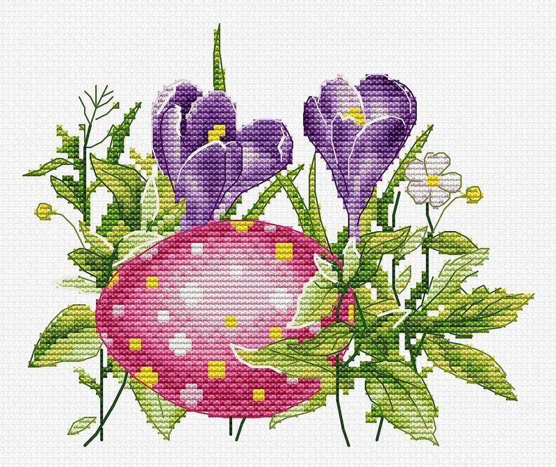 Foto Cross Stitch Kits Luca-S B1405 Easter Egg