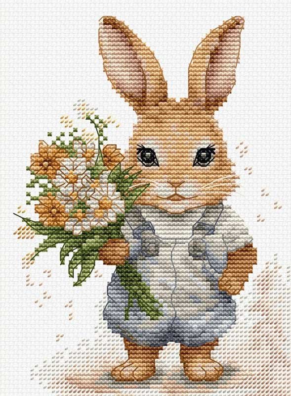 Foto Cross Stitch Kits Luca-S B1409 Rabbit surprise