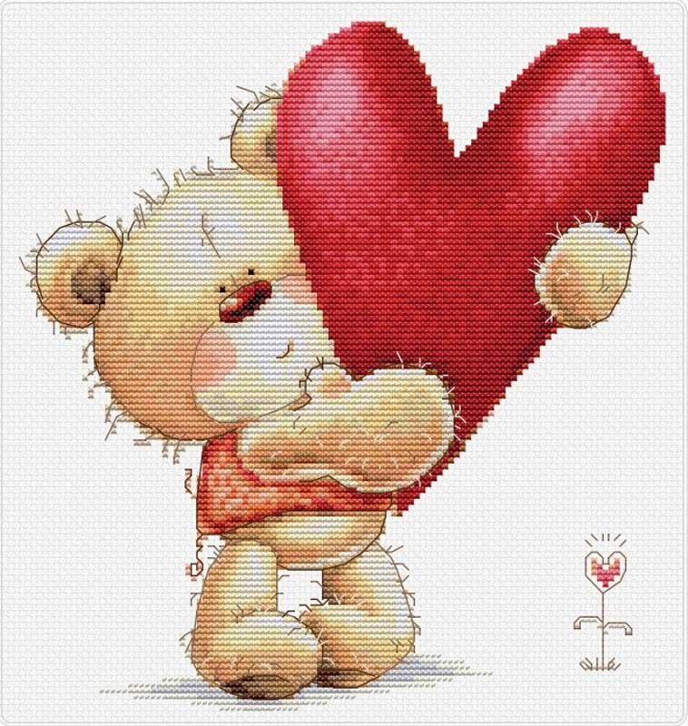 Foto Cross Stitch Kits Luca-S B1422 Big Heart