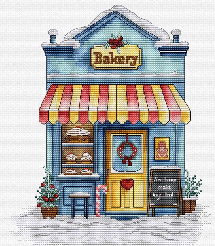 Embroidered Cross Stitch Kits Luca-S B1430 Pastry Bakery Foto Cross Stitch Kits Luca-S B1430 Pastry Bakery