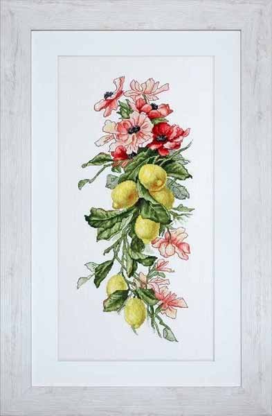 Foto Cross Stitch Kits Luca-S B210 Flowers and lemons