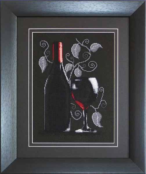 Фото Набор для вышивки крестом Luca-S B2220 Бутылка с вином