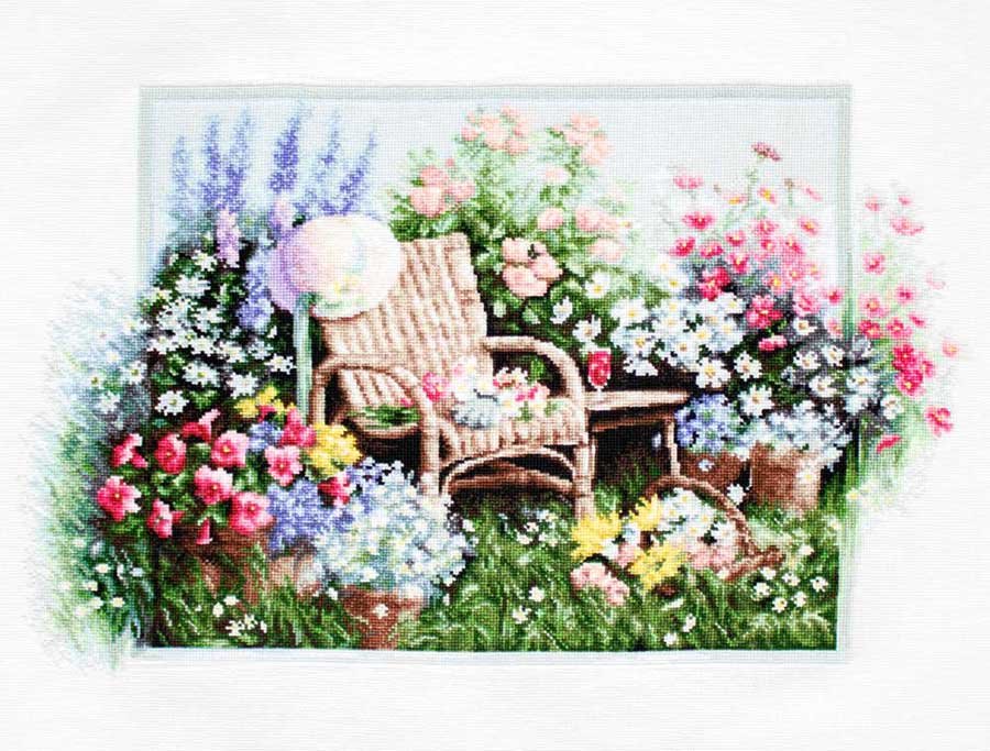 Foto Cross Stitch Kits Luca-S B2344 Blooming garden 