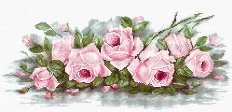 Фото Набір для вишивання хрестиком Luca-S B2353 Романтичні троянди