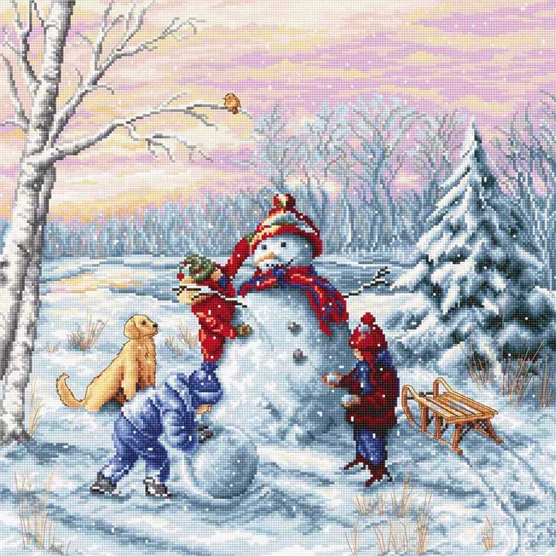 Foto Cross Stitch Kits Luca-S B2358 Merry Christmas