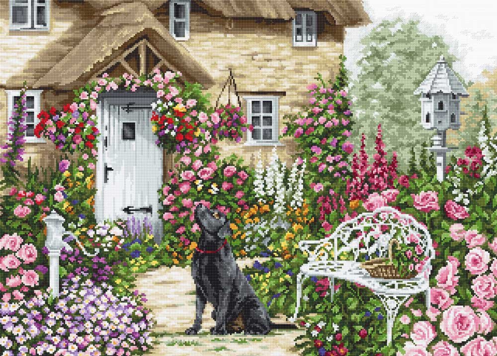 Foto Cross Stitch Kits Luca-S B2377 Cottage garden