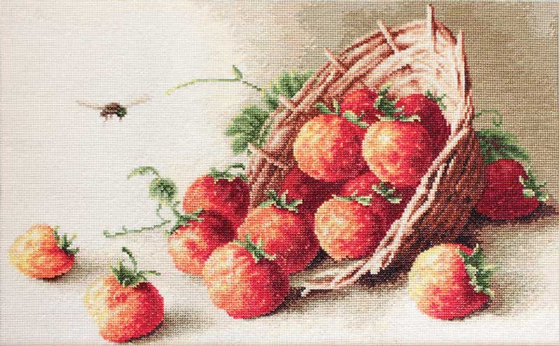 Foto Tapestry Kits (Petit Point) Luca-S G497 Basket with strawberries