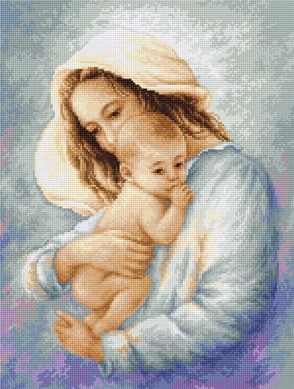 Foto Tapestry Kits (Petit Point) Luca-S G537 Mother and child (discontinued)