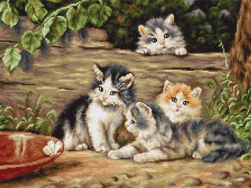 Foto Tapestry Kits (Petit Point) Luca-S G556 Cats