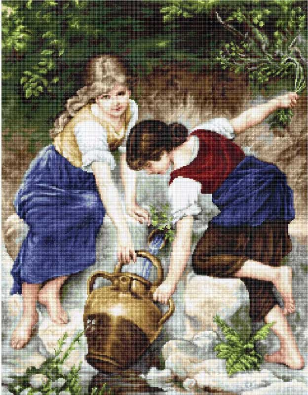 Foto Tapestry Kits (Petit Point) Luca-S G564 At the fountain