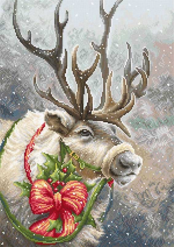 Foto Cross Stitch Kits Luca-S B598 Christmas deer