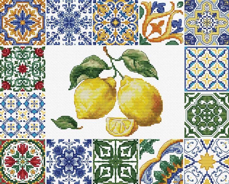 Foto Cross Stitch Kits Luca-S B7049 Mediterranean lemon essence