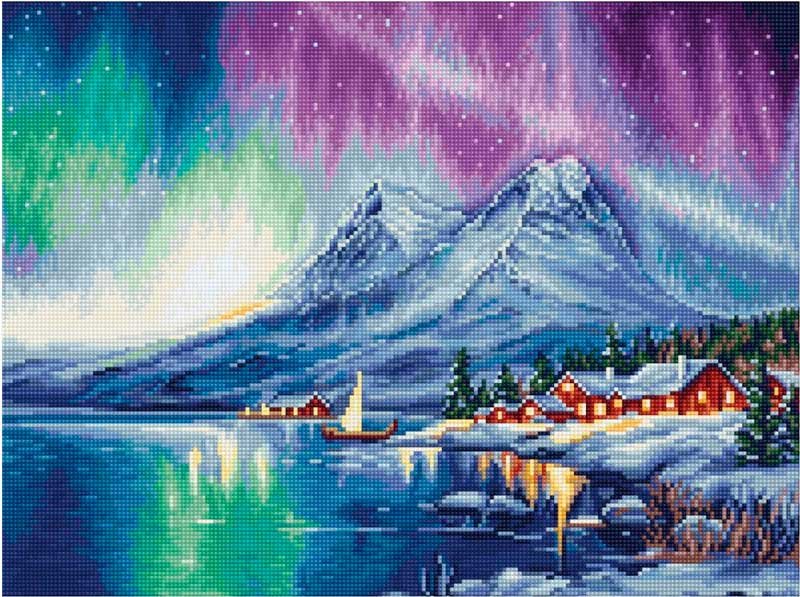 Foto Cross Stitch Kits Luca-S B705 Northern Lights