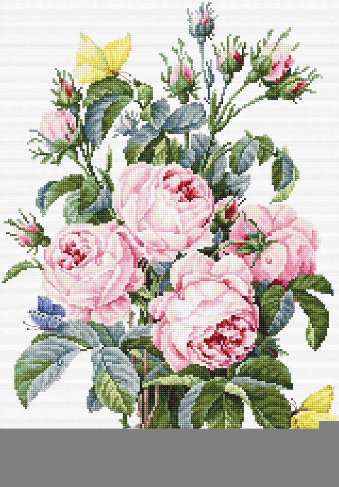 Foto Cross Stitch Kits Luca-S BA2373 Bouquet of roses