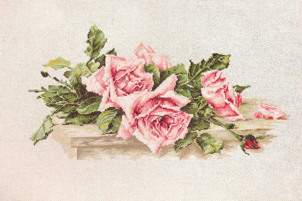 Фото Набір для вишивання хрестиком Luca-S BL22400 Рожеві троянди
