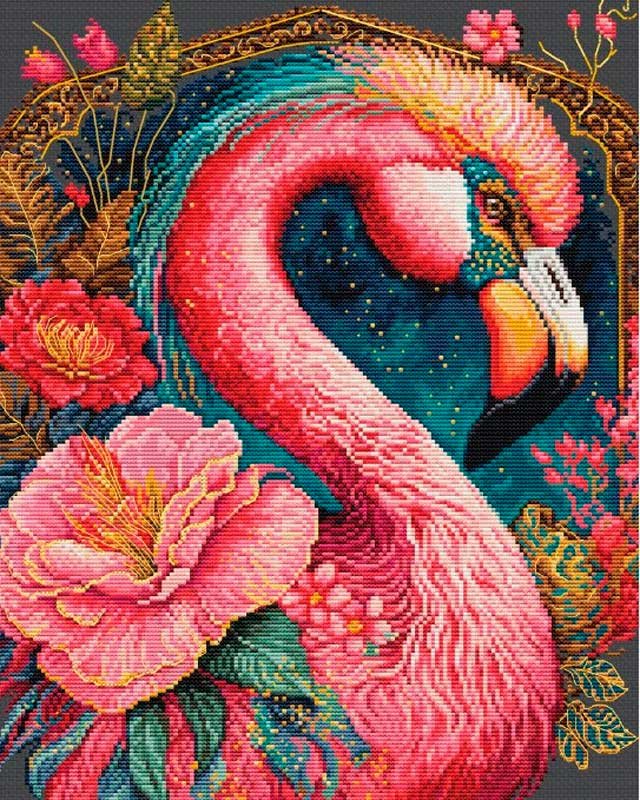 Foto Cross Stitch Kits Luca-S BU5036 Flamingo