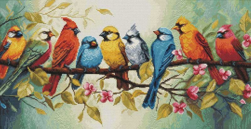 Foto Cross Stitch Kits Luca-S BU5062 Bird song