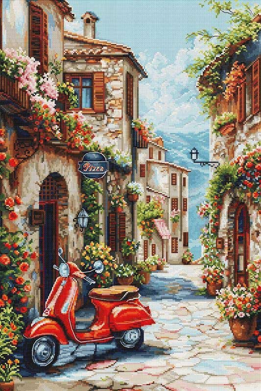 Foto Cross Stitch Kits Luca-S BU5095 Italy in the scent of flowers