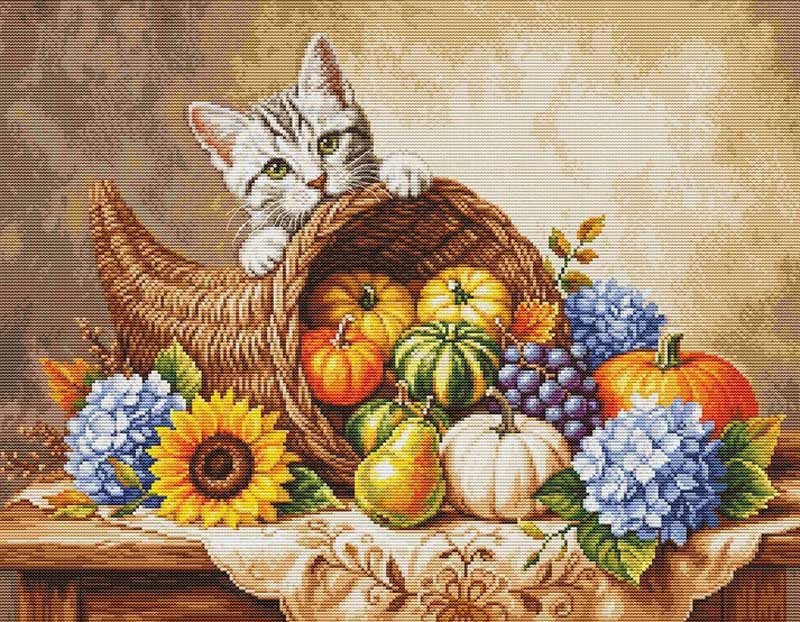 Foto Cross Stitch Kits Luca-S BU5113 Autumn Harvest