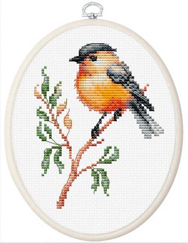 Foto Cross Stitch Kits Luca-S BC106 A bird on a branch