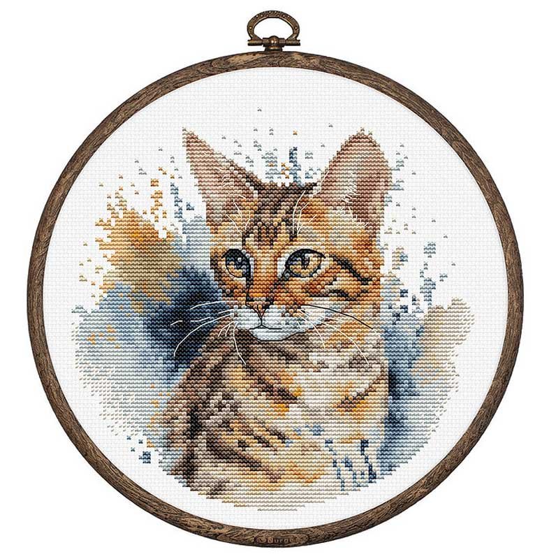 Foto Cross Stitch Kits Luca-S BC210 Bengal cat