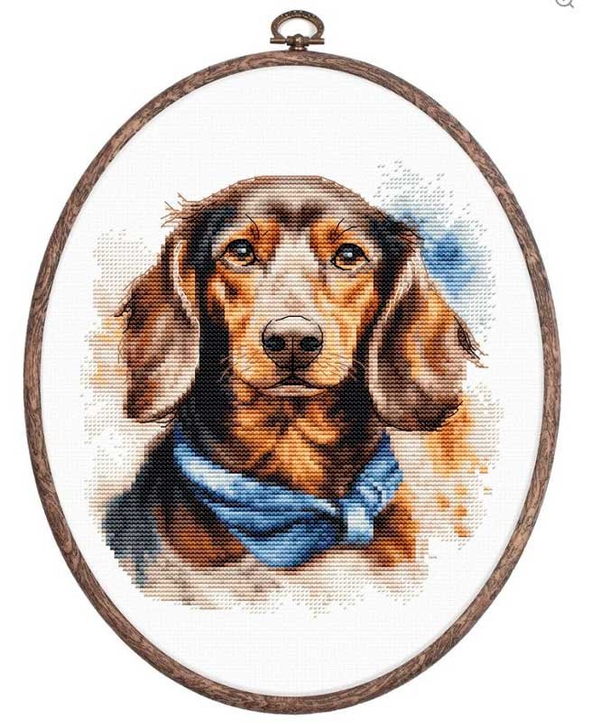 Foto Cross Stitch Kits Luca-S BC222 Dachshund