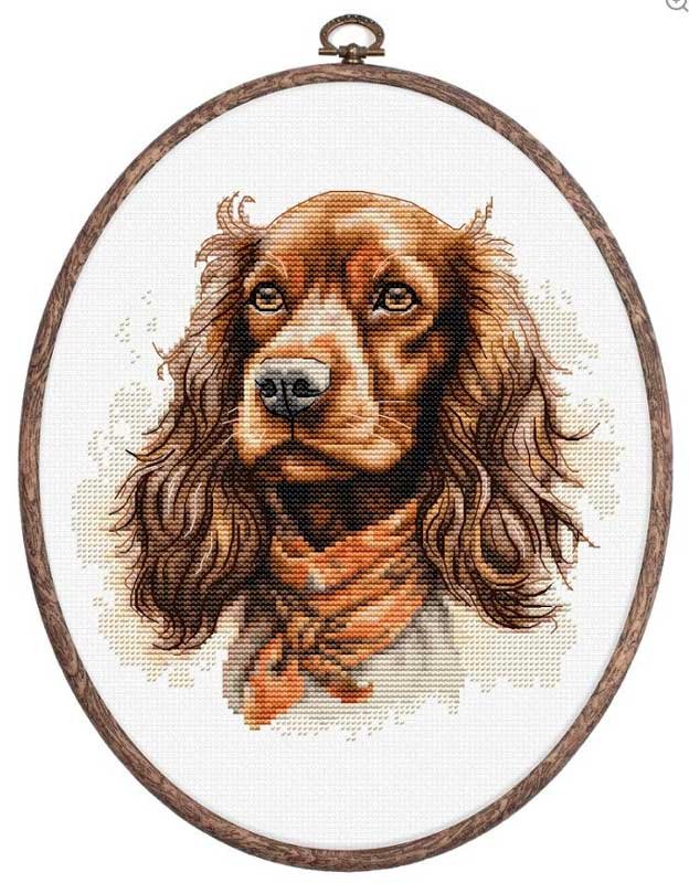 Foto Cross Stitch Kits Luca-S BC223 Cocker spaniel