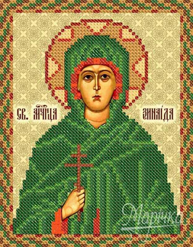 Photo Pattern beading icon Marichka RIP-5118 St. Martyr. Zinaida