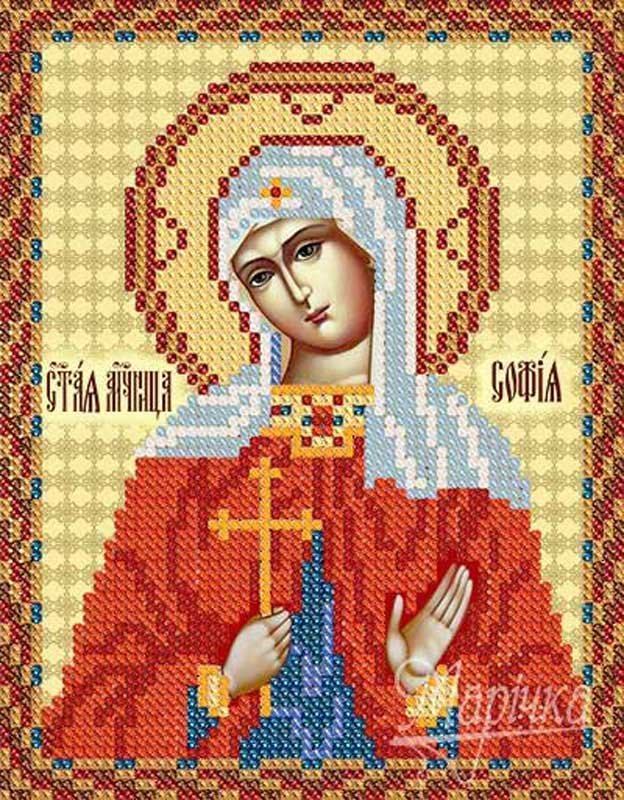 Photo Pattern beading icon Marichka RIP-5137 St. Martyr. Sofia