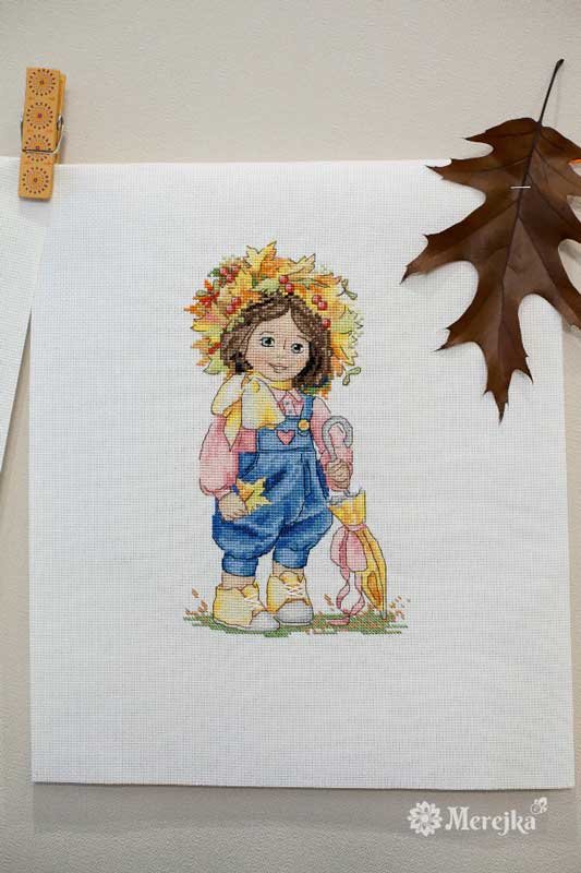 Photo Cross Stitch Kits Merejka K-100 Autumn Girl