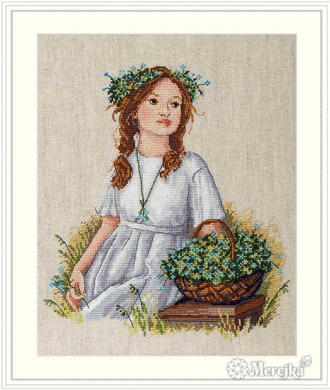 Photo Cross Stitch Kits Merejka K-143 Forget-Me-Not