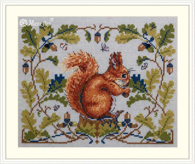 Photo Cross Stitch Kits Merejka K-146 Squirrel