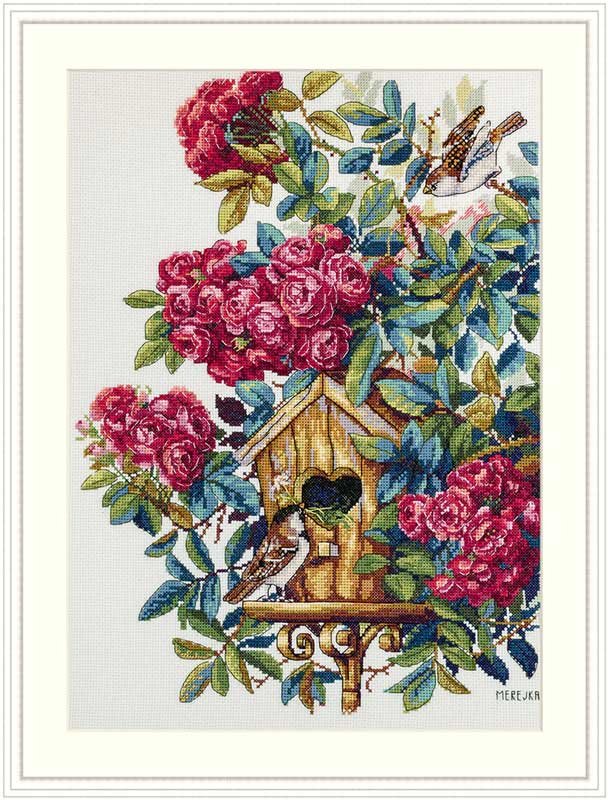 Фото Набір для вишивання хрестиком Мережка К-150 Трояндовий кущ