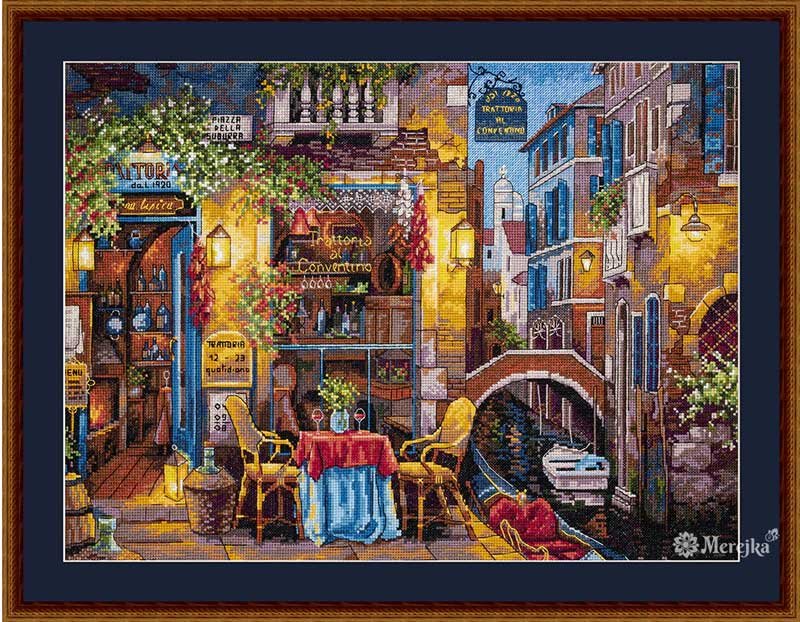 Photo Cross Stitch Kits Merejka K-160 Our Special Place in Venice