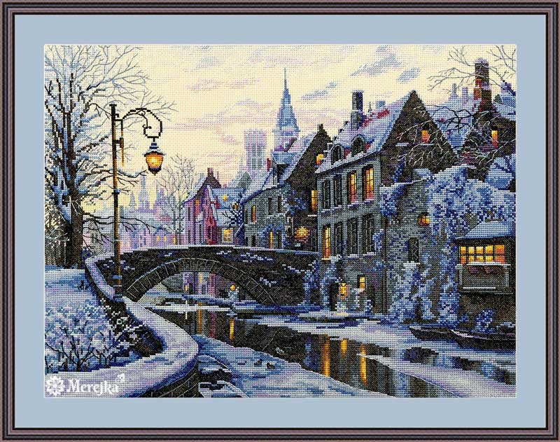 Photo Cross Stitch Kits Merejka K-169 Winter Evening