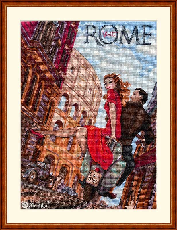 Photo Cross Stitch Kits Merejka K-180 Visit Rome