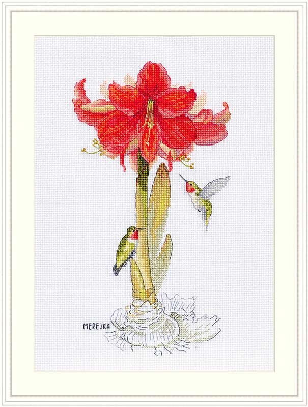 Photo Cross Stitch Kits Merejka K-202 Amaryllis