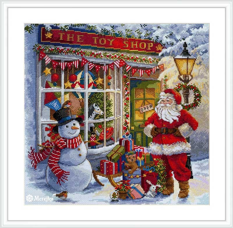 Photo Cross Stitch Kits Merejka K-213 The Toy Shop