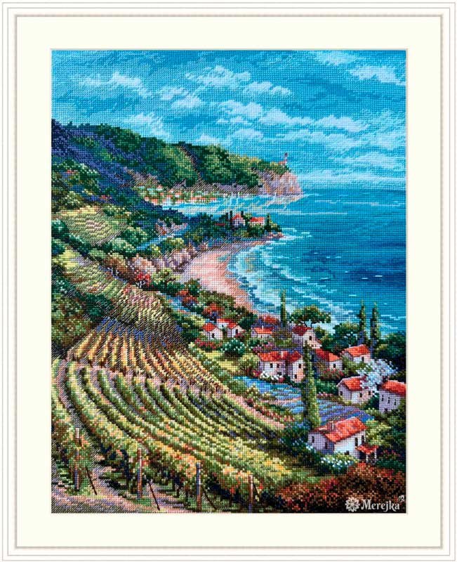 Photo Cross Stitch Kits Merejka K-226 View of the coast