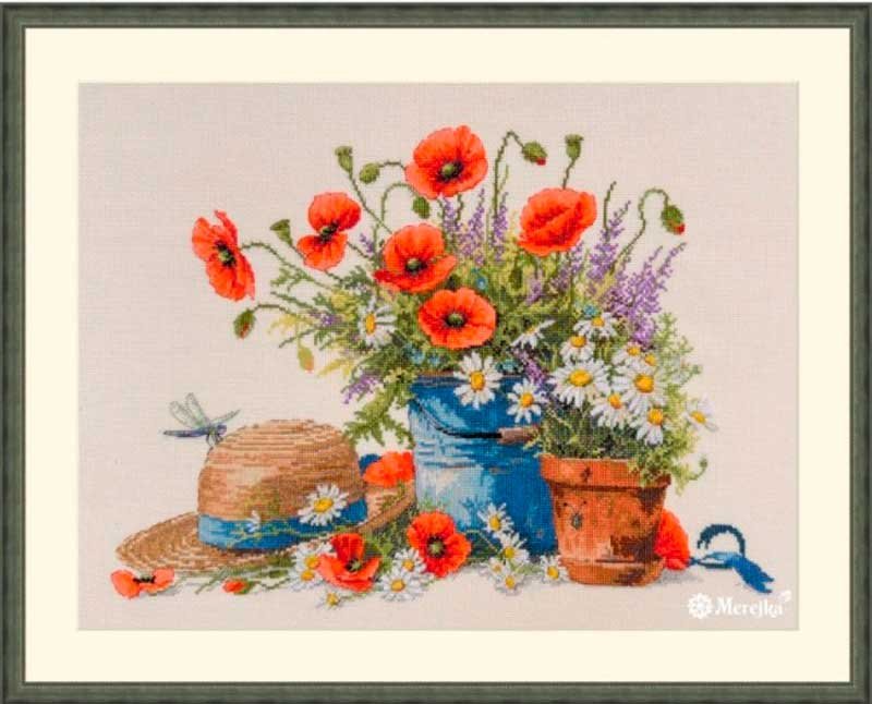 Photo Cross Stitch Kits Merejka K-252 Summer Still Life