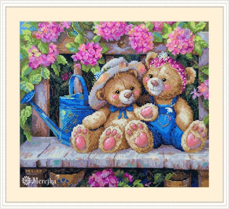 Photo Cross Stitch Kits Merejka K-265 Garden Friends