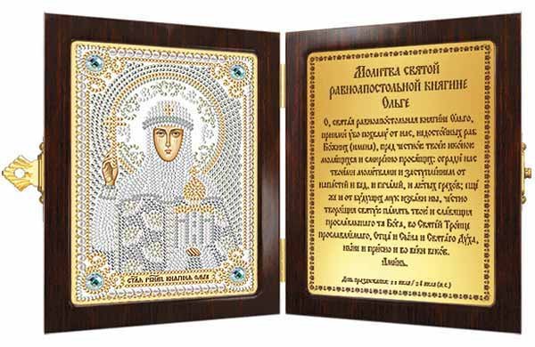 Photo Kit for embroidery icons in a frame-folding Nova Sloboda CM7167 St. Ravnoop Olga Knyagina Kievskaya ()