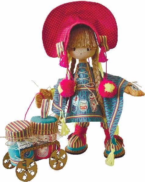 Фото Набір для шиття інтер'єрної каркасної ляльки Нова Слобода К1024 Фінська дівчинка 