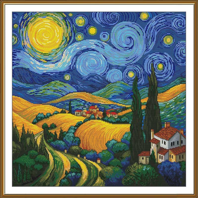 Picture Thread embroidery kit Nova Sloboda PE3600 The magic of the night Foto Thread embroidery kit Nova Sloboda PE3600 The magic of the night