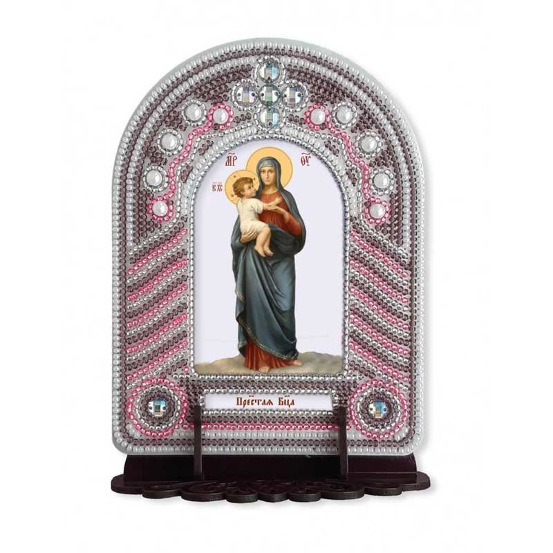 Photo Set to reating an icon with an embroidered icon frame Nova Sloboda BK1006 Our Lady