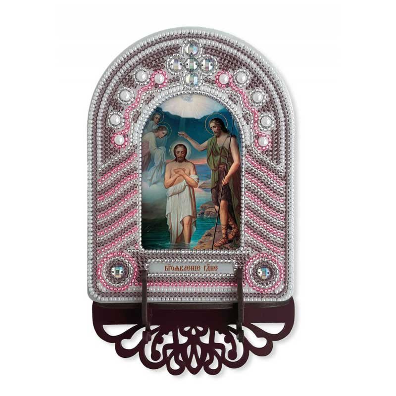 Photo Set to reating an icon with an embroidered icon frame Nova Sloboda BK1021 Epiphany (out of production)