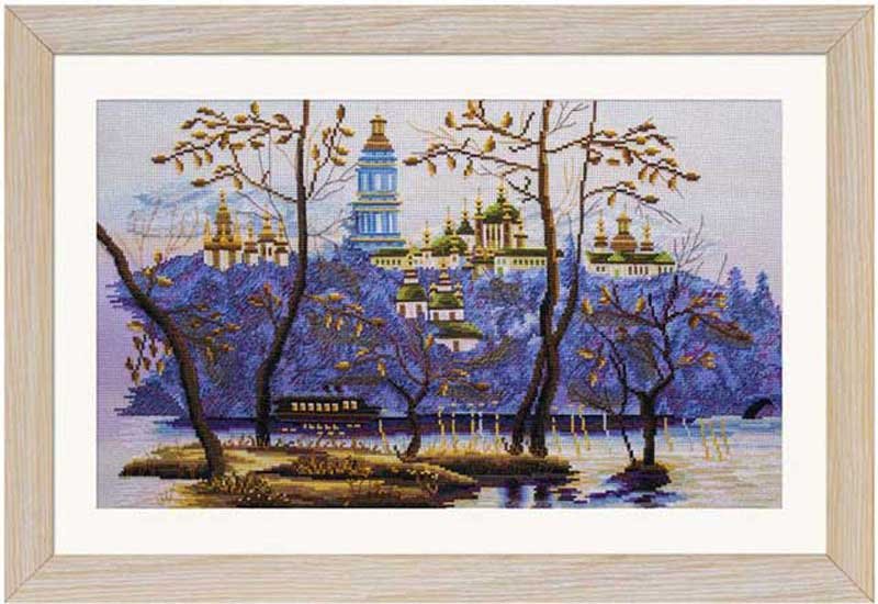 Photo Thread embroidery kit Nova Sloboda CP2194 Evening Kyiv